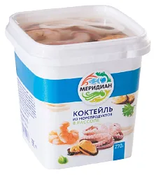 Коктейль МЕРИДИАН из морепродуктов в рассоле 270г