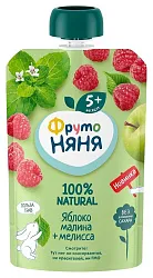 Пюре ФРУТОНЯНЯ яблоко малина мелисса м/у 90г