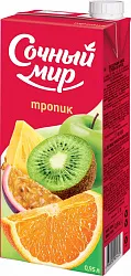 Напиток сокосодержащий СОЧНЫЙ МИР Тропические фрукты 0.95л