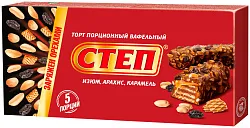 Торт СТЕП вафельный изюм арахис карамель 220г