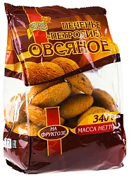 Печенье ПЕТРОДИЕТ овсяное на фруктозе 340г