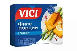 Филе минтая ВИЧИ Рыбные порции в панировке с/м 300г