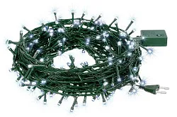 Гирлянда светодиодная СЕРПАНТИН Нить 100 LED ламп холодный белый 10м арт.55063