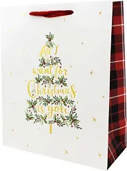 Пакет подарочный ТАМ-ТАМ Новогодняя ель 26*12*32см арт.C1193M