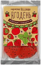 Мармелад ЯГОДЕНЬ клубничный с чиа 140г