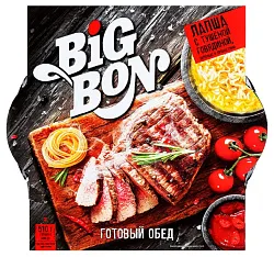 Лапша б/п БИГ БОН с тушеной говядиной зеленью и пряностями 110г