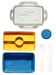 Ланч-бокс ЭНДЖОЙ с приборами синий 1.2л