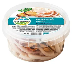 Морской микс МЕРИДИАН в рассоле 180г