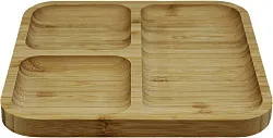 Менажница Д20*20*1.5см бамбук 3 отделения арт.35717-22