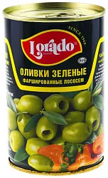 Оливки ЛОРАДО с лососем ж/б 300г
