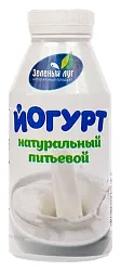 Йогурт ЗЕЛЕНЫЙ ЛУГ натуральный питьевой бзмж 2.5% 340г