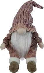 Новогоднее украшение ТАМ-ТАМ Гном в меховой шубе розовый арт.TW2486009-A