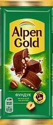 Шоколад АЛЬПЕН ГОЛД с фундуком 80г