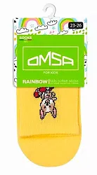Носки детские ОМСА Кидс Кальцино Корги желтые р.27-30 арт.21P73