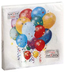 Салфетки НЬЮ ЛАЙН Праздничные шары 33*33см 2сл 20шт