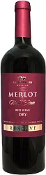 Вино РЕЗЕРВЕ Мерло красное сух 13.5% ст/б 0.75л