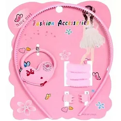 Набор для волос ФЕШН АКСЕССУАР Нежность ободок+4 резинки+2 краба арт.333-297