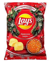 Чипсы ЛЕЙС красная икра 105г