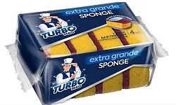 Губка для посуды ТУРБОМАГ Экстра Гранде крупнопористая 4шт