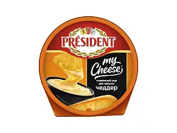Сыр плавленый ПРЕЗИДЕНТ Май Чиз чеддер бзмж 51% 125г