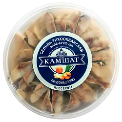 Сельдь КАМШАТ филе-кусочки по-домашнему 490г