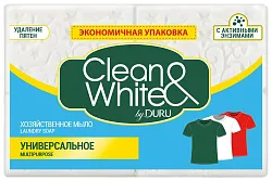 Мыло хозяйственное ДУРУ Клин Вайт универсальное 120г