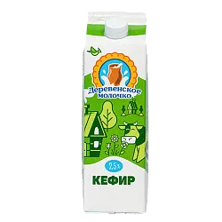 Кефир ДЕРЕВЕНСКОЕ МОЛОЧКО бзмж 2.5% пюр/пак 1000г