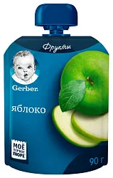 Пюре ГЕРБЕР яблоко м/у 90г