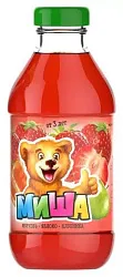 Нектар МИША морковь яблоко клубника ст/б 0.33л