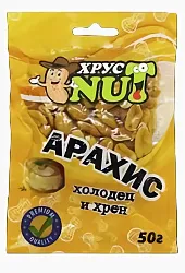 Арахис хрустящий ХРУСТ НАТ холодец хрен м/у 50г