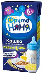 Каша ФРУТОНЯНЯ жидкая молочно-злаковая бзмж т/пак 0.2л