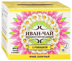 Чайный напиток ЕМЕЛЬЯНОВСКАЯ БИОФАБРИКА Иван-чай с ромашкой 20пак