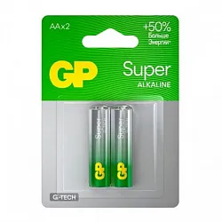Батарейки ДЖИ-ПИ Супер Алкалиновые АA 2шт