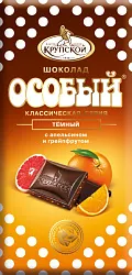 Шоколад ФАБРИКА им.КРУПСКОЙ Особый апельсин грейпфрут 75г