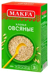 Овсяные хлопья МАКФА карт/уп 400г