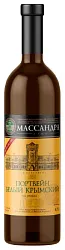 Вино МАССАНДРА Портвейн Крымский белое сл 18% ст/б 0.75л
