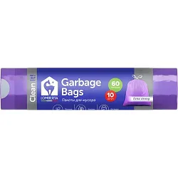 Пакеты для мусора ЛОМБЕРТА Арома с завязками 60л 10шт