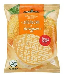 Десерт злаковый ДР.КЕРНЕР рисовый апельсиновый с йогуртом 34г
