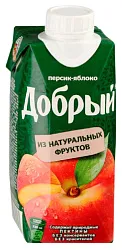 Нектар ДОБРЫЙ яблоко персик 0.3л
