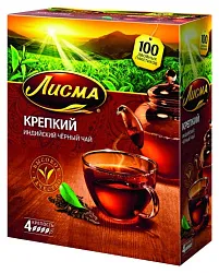 Чай ЛИСМА индийский крепкий 100пак