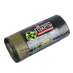 Пакеты для мусора ГРИФОН Био особопрочные с завязками 35л 10шт