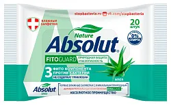 Влажные салфетки АБСОЛЮТ Фитогард алоэ 20шт