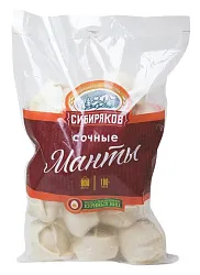 Манты СИБИРЯКОВ Сочные 800г