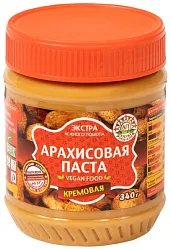 Паста АГЕНТ-ПРОДУКТ арахисовая кремовая 340г
