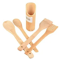 Лопатки для приготовления пищи 30см бамбук в подставке 3шт арт.536231