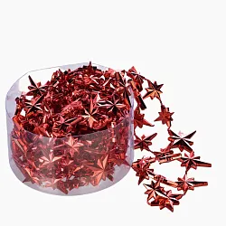 Бусы елочные Звездочки в банке 3м арт.530082