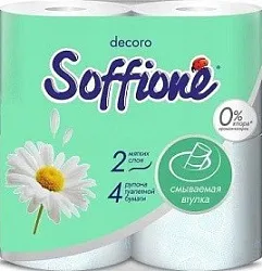 Туалетная бумага СОФФИОНЕ Дикий цветок 2сл 4рул