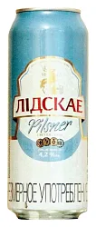 Пиво ЛИДСКОЕ Пилснер светлое 4.2% ж/б 0.45л