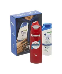 ПН ХЕД&ШОЛДЕРС Шампунь Основной уход 2в1 200мл+ОЛД СПАЙС Вайтвотер Гель для душа 250мл