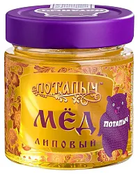 Мед ПОТАПЫЧЪ натуральный липовый ст/б 250г